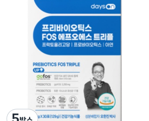 백화점에서 난리난 오한진 프리바이오틱스 FOS 트리플 18개월분체험분 10포 베스트상품